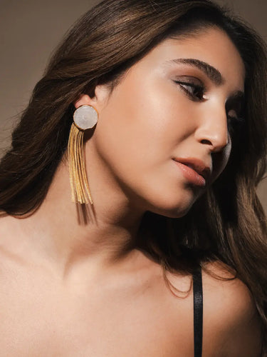 Gold Hanging Chain Earrings