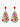 Multicolor Gemstone Chandelier Earrings