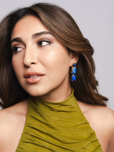 Midnight Glow Drop Earrings