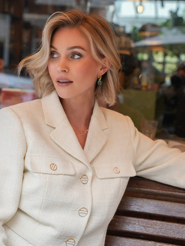 Mystic Malachite Hoops