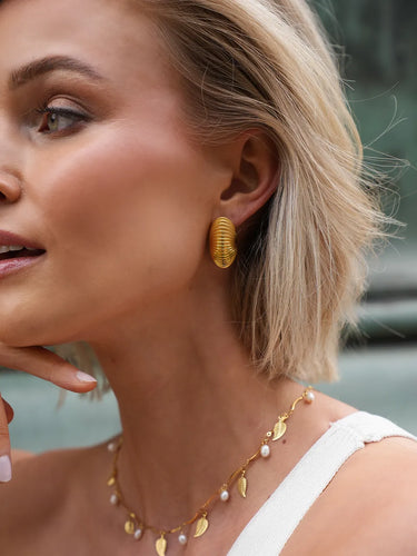 Ripple Stud Earrings