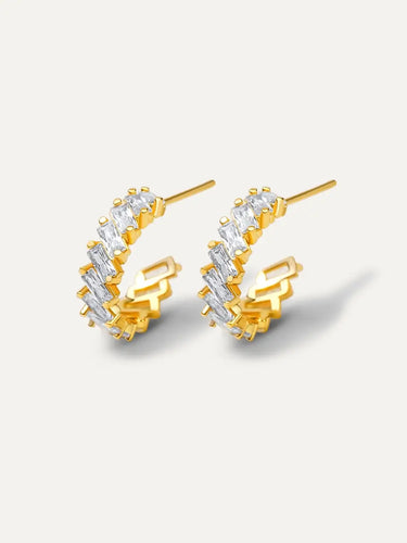 Zircon Mini Hoop Earrings